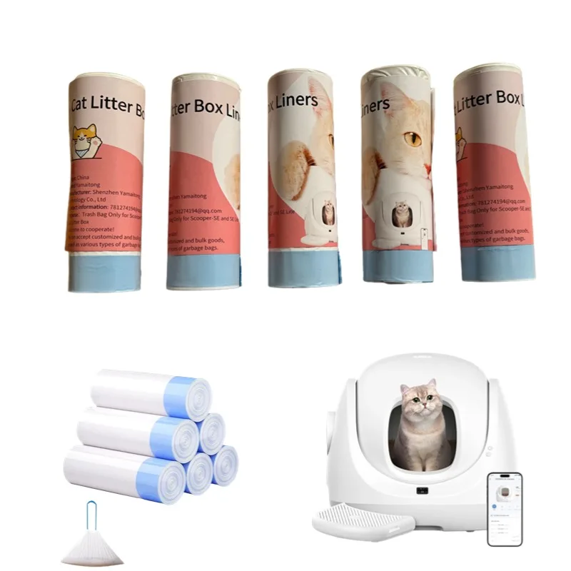 Katzentoiletteninlagen für Catlink, automatische Katzentoilette, hochwertige Müllbeutel, dicke Haustierartikel, Wohnaccessoires, Heimtierbedarf
