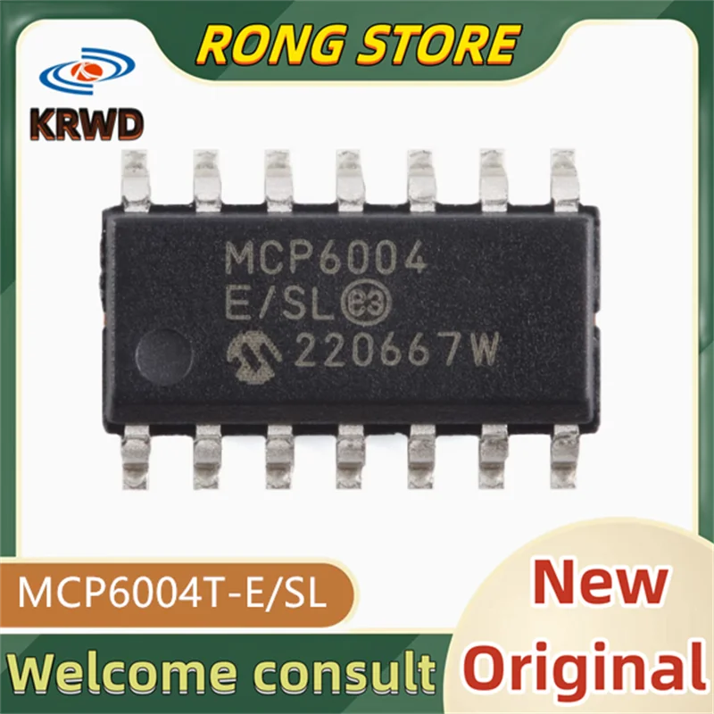 

10PCS MCP6004T-E/SL New and original MCP6004T-E/S MCP6004T-E MCP6004T SOP14
