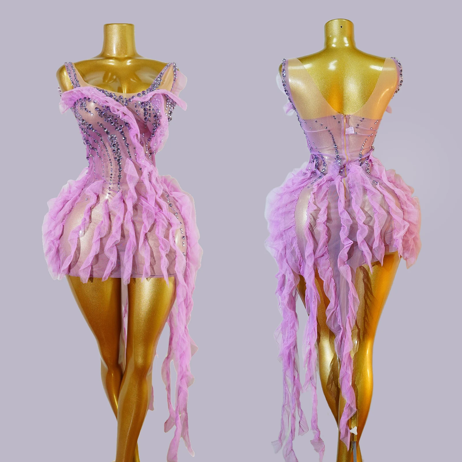 robe-mini-sexy-en-maille-transparente-a-volants-pour-femme-jupe-scintillante-en-strass-tenue-de-chanteuse-soiree-anniversaire-club-scene