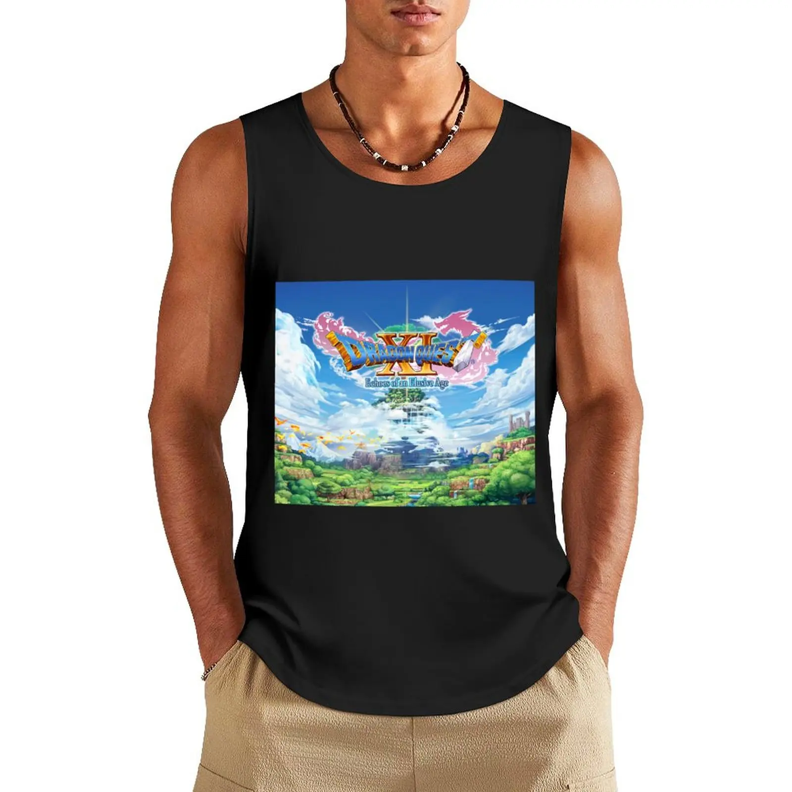 Dragon Quest XI Echoes of an Elusive Age Tank Top Men's clothing gym clothes for man Short sleeve sleeveless t-shirts for men