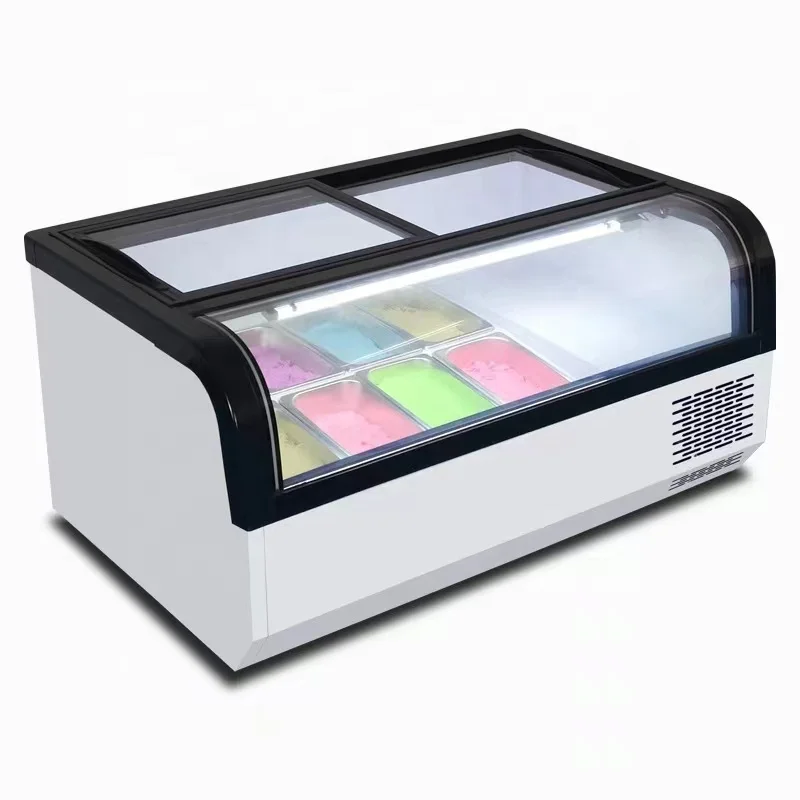 

Desktop Ice Cream Display Cabinet Commercial Thick Cut Fried Yogurt Display Cabinet Hard Ice Cream Frozen Display Cabinet