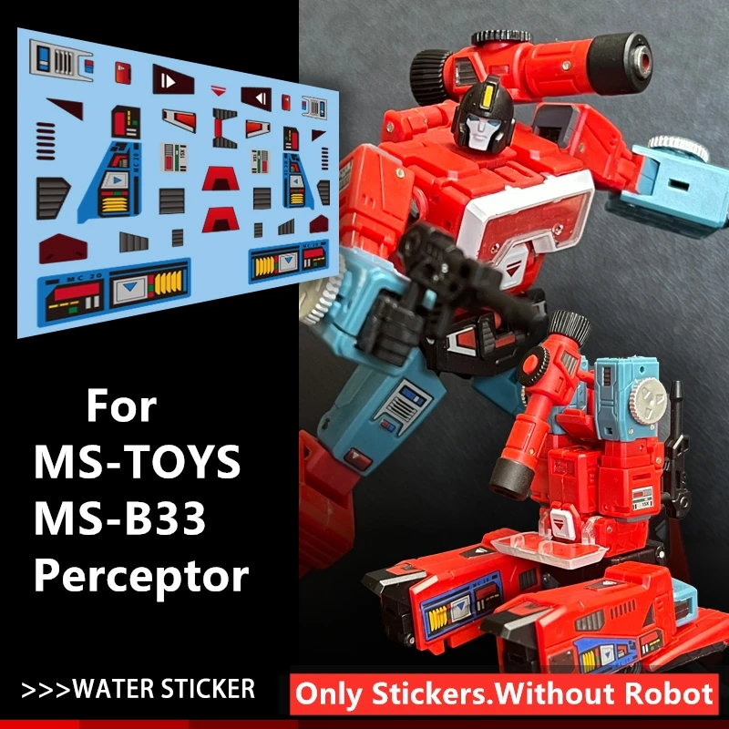 Water Sticker Upgrade Kit For Transformation Magic Square MS-TOYS MS-B33 Perceptor Action Figure Accessories