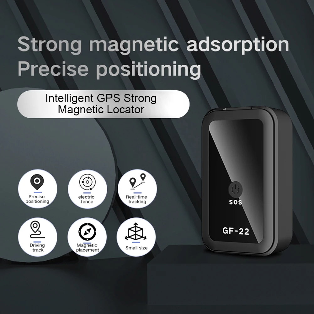 

GF-22 GPS Tracker Strong Magnetic Car Tracking Anti-Lost Anti-Theft Equipment Mini Portable Precise Positioning GPS Locator