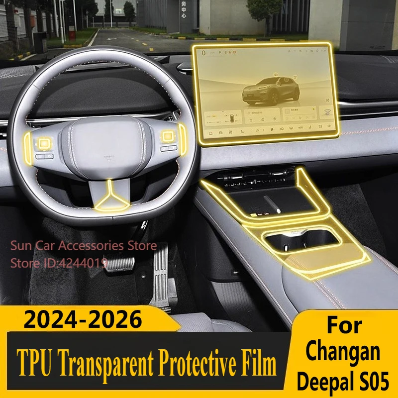 

Для Changan Deepal S05 2024-2026, экран, центральное управление, внутренняя наклейка, защитная пленка из ТПУ, модифицированные аксессуары для салона автомобиля
