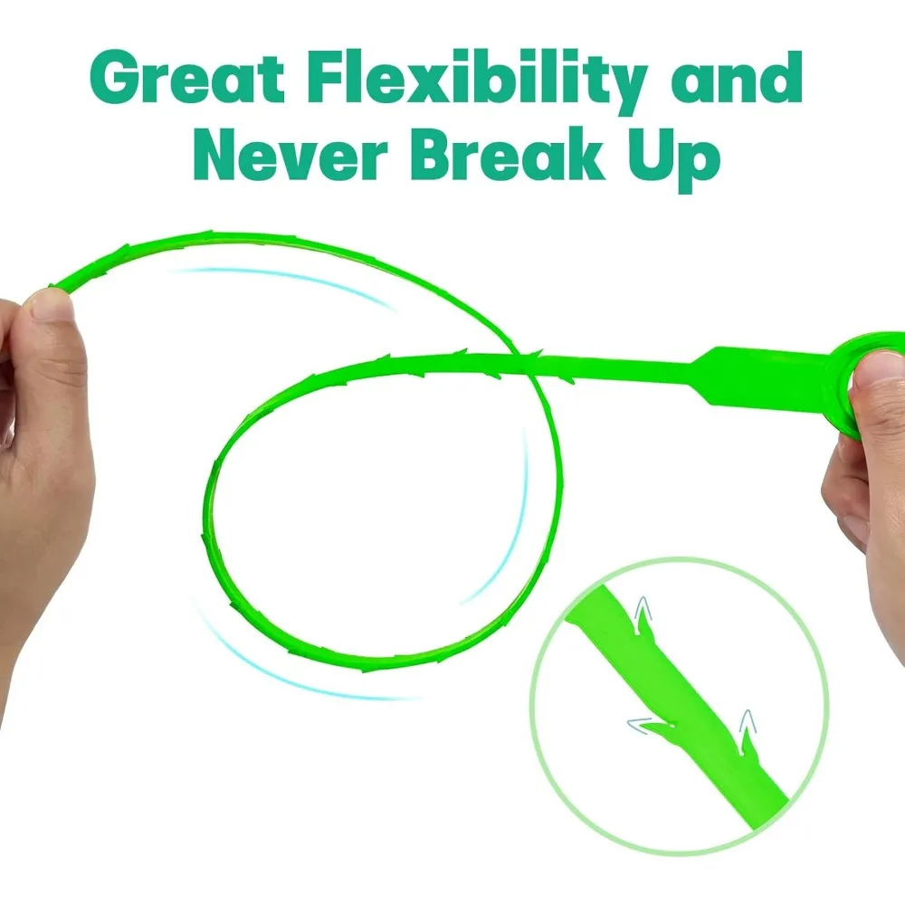 Drain Snake Hair Drain Clog Remover - 3 Pack Shower Snake Sink Unclogger Tool with Exquisite Packaging (Green)