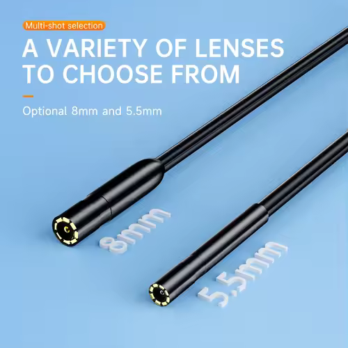 5.5/8mm Endoscope For Android Iphone&IOS Smartphone Car Pipe Automotive Boroscope Sewer Inspection Tools Endoscopy Camera Device - Image 5