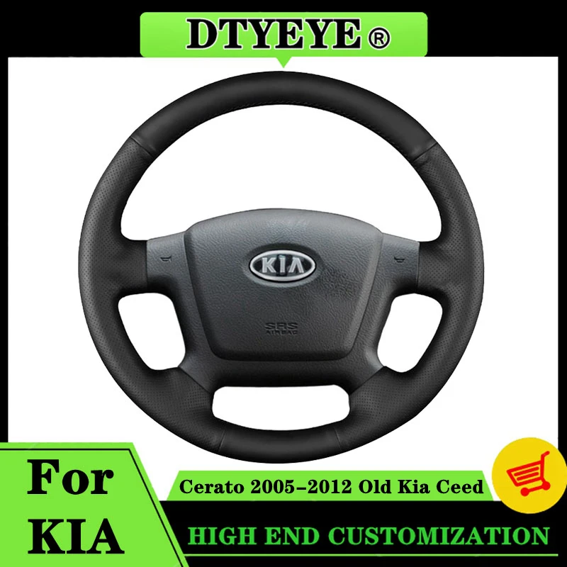 Car Steering Wheel Cover For Kia Cerato 2005-2012 Old Kia Ceed Customized DIY Car Accessories Original Steering Wheel Braid