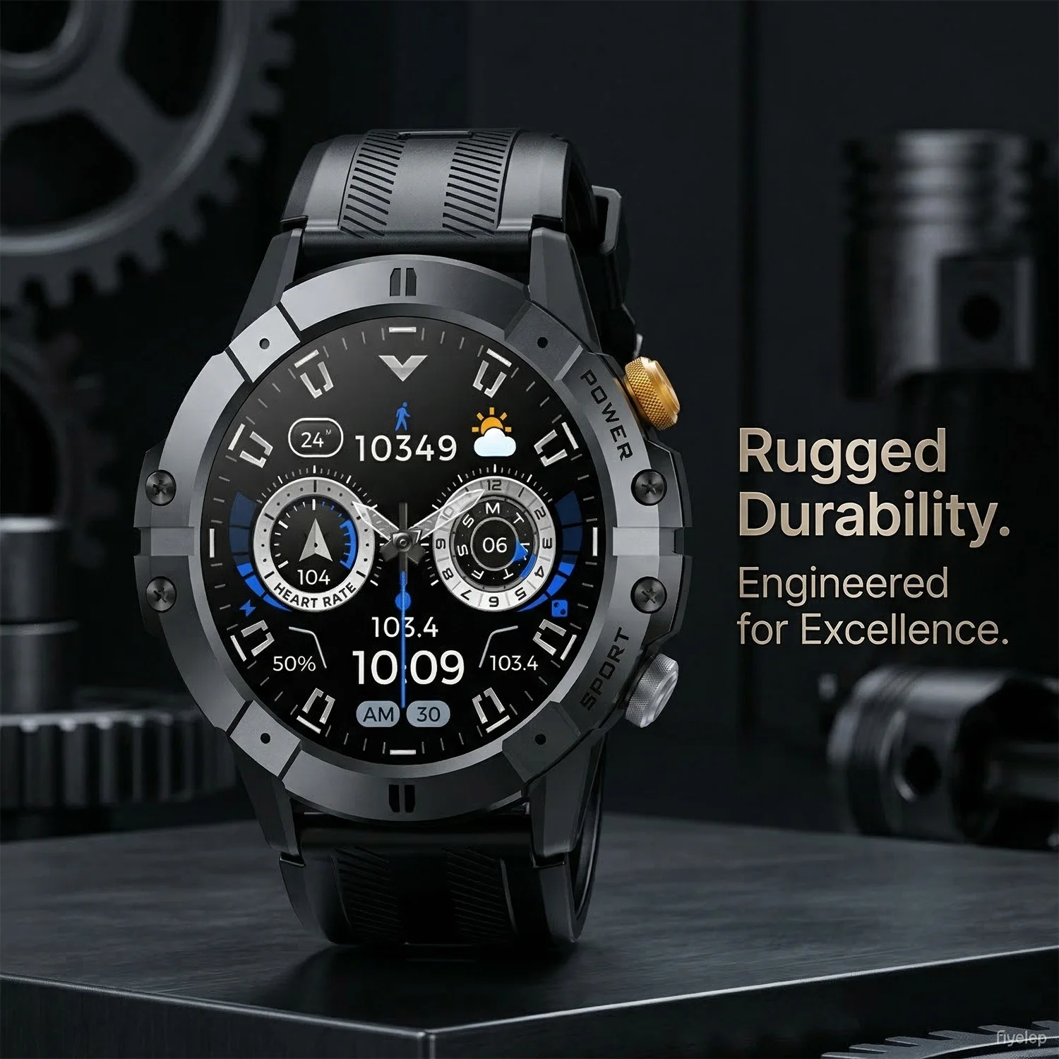 

LEADOYS C29 Rugged Smartwatch Unisex Durable Outdoor Wristband Waterproof All Day Health Tracking Mother‘s Day Father's Day Gift