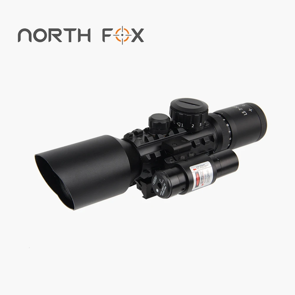 

Оптический прицел NORTH FOX 3-10x42EG, прицел для охотничьего прицела, аксессуары для страйкбола, снайперская направляющая 11 мм/20 мм