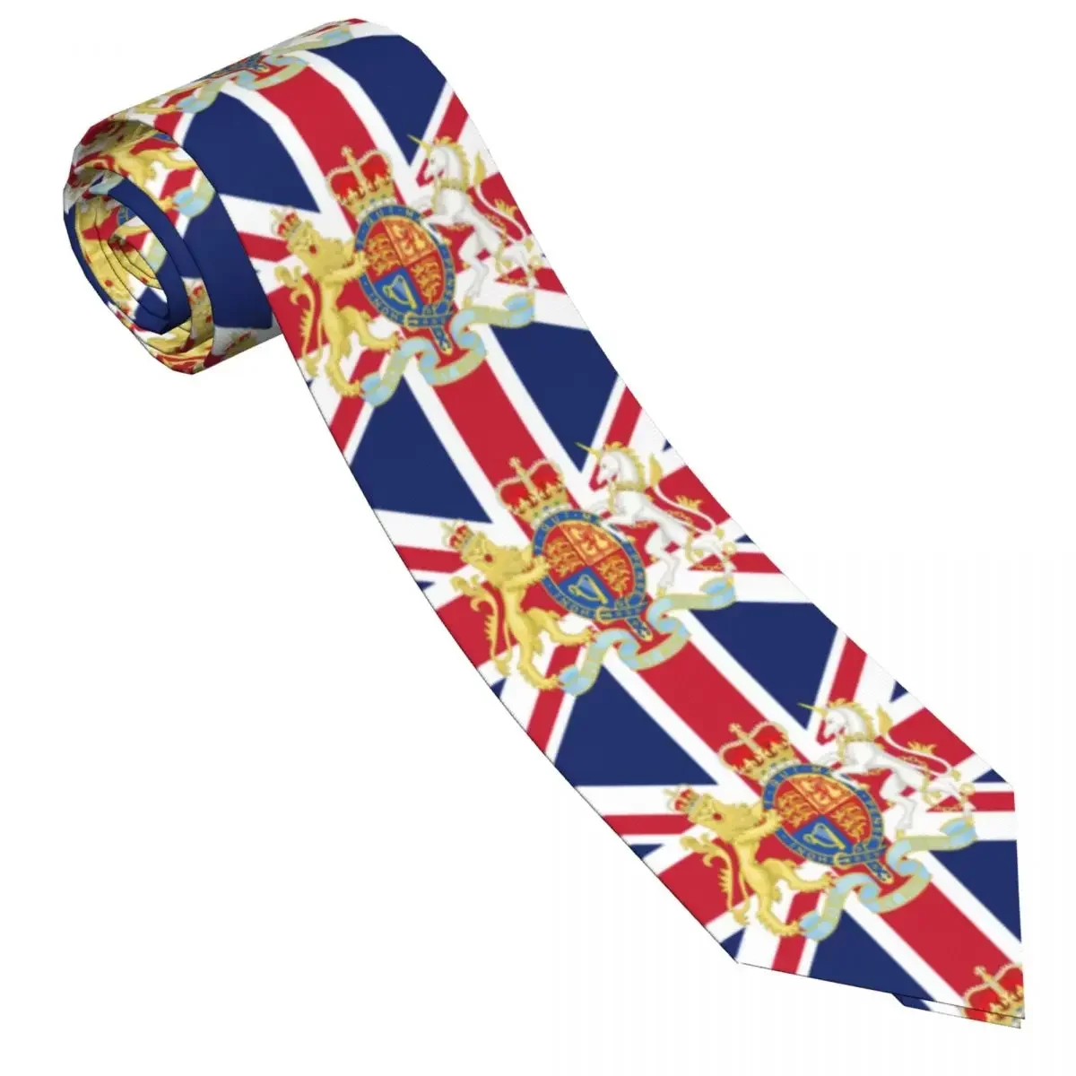 Queen Elizabeth Platinum Souvenirs British Flag Tie For Men Women Necktie  Clothing Accessories