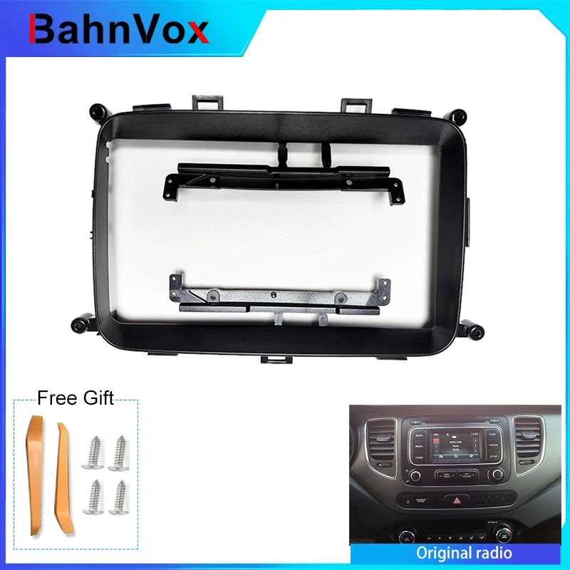 9 inch Android Car Radio Frame for Kia Carens Rondo RP 3 2013-2019 2din Stereo GPS Fascia Bezel Panel Adapter Wire Harnes