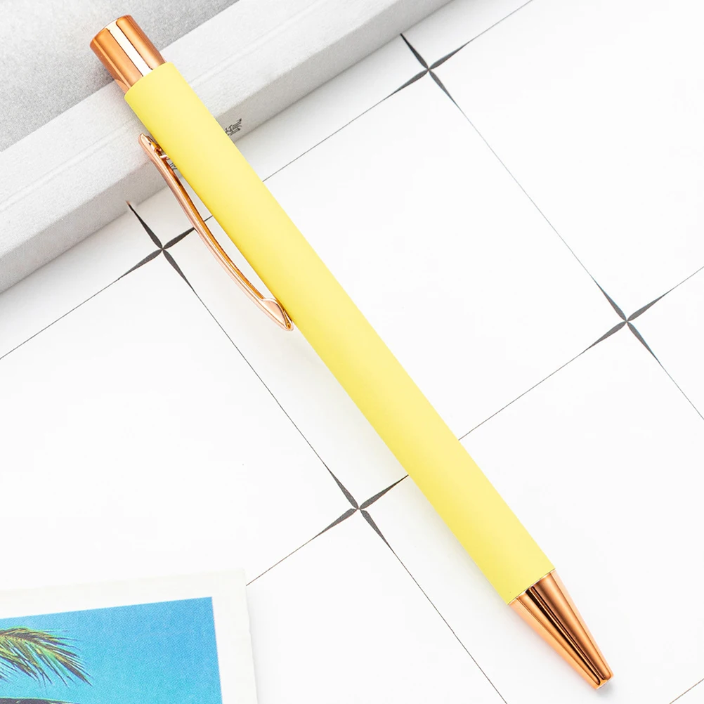 

10 Pcs Ballpoint Pen Mini Retractable Pens Nice Metal Office Adorable Writing