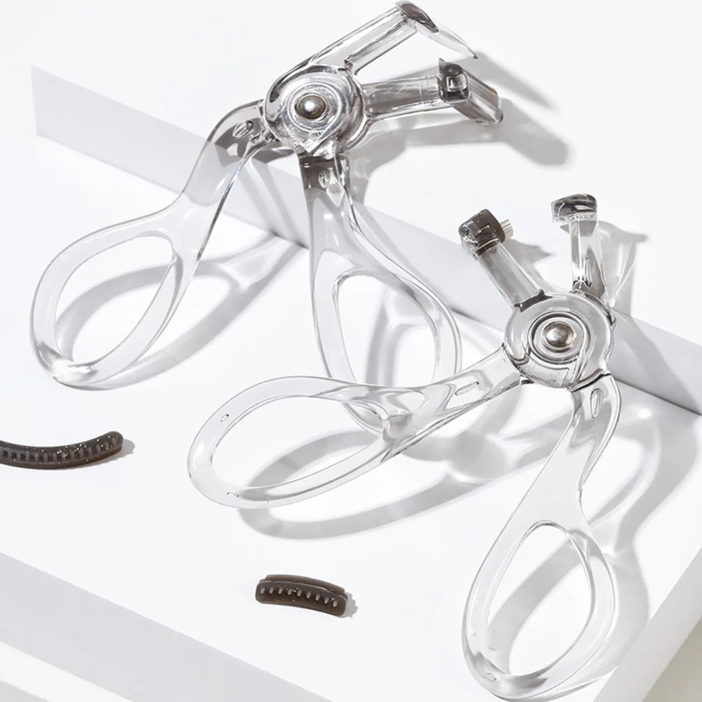 أداة تجعيد الرموش الجزئية ذات الزاوية الواسعة، مشط تجعيد بمشبك واحد، أداة تصفيف سهلة الاستخدام لتكبير العينين