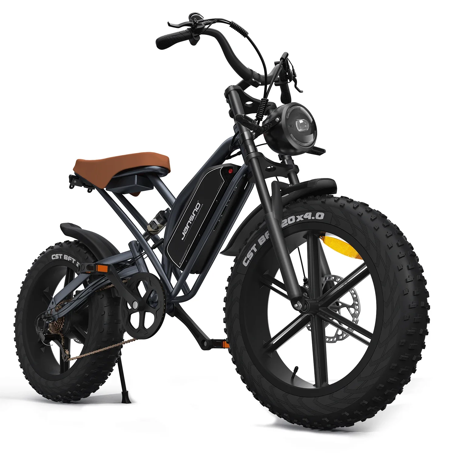 AliExpress Jansno ebike X50 Adult Electric Bicycle 1000W Men's E-Mountain Bike 48V 14AH Battery 20 Inch Fat Tire Off-Road Electric Bicycle