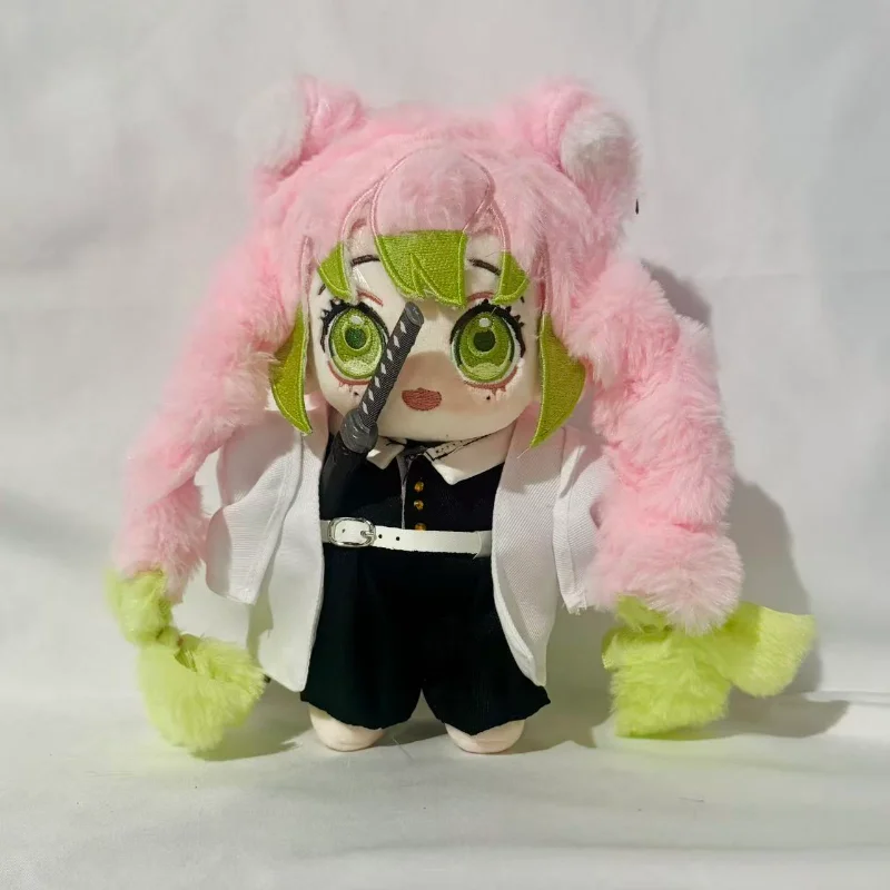 20cm Kanroji Mitsuri Iguro Obanai Plush Stuffed Cotton Doll with Clothes Toys for Kids Anime Demon Slayer Gifts
