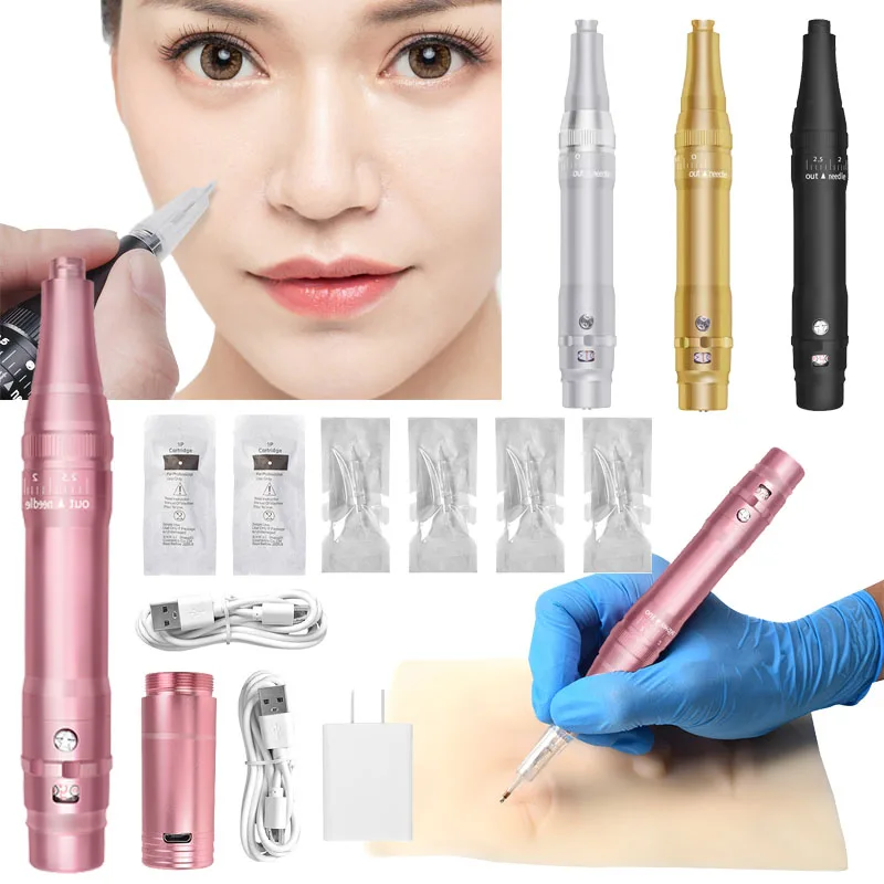 

Professional Micropigmentation Eyebrow Tattoo Machine with Battery Microblading Pen Wireles Electric Permanent Makeup Machine