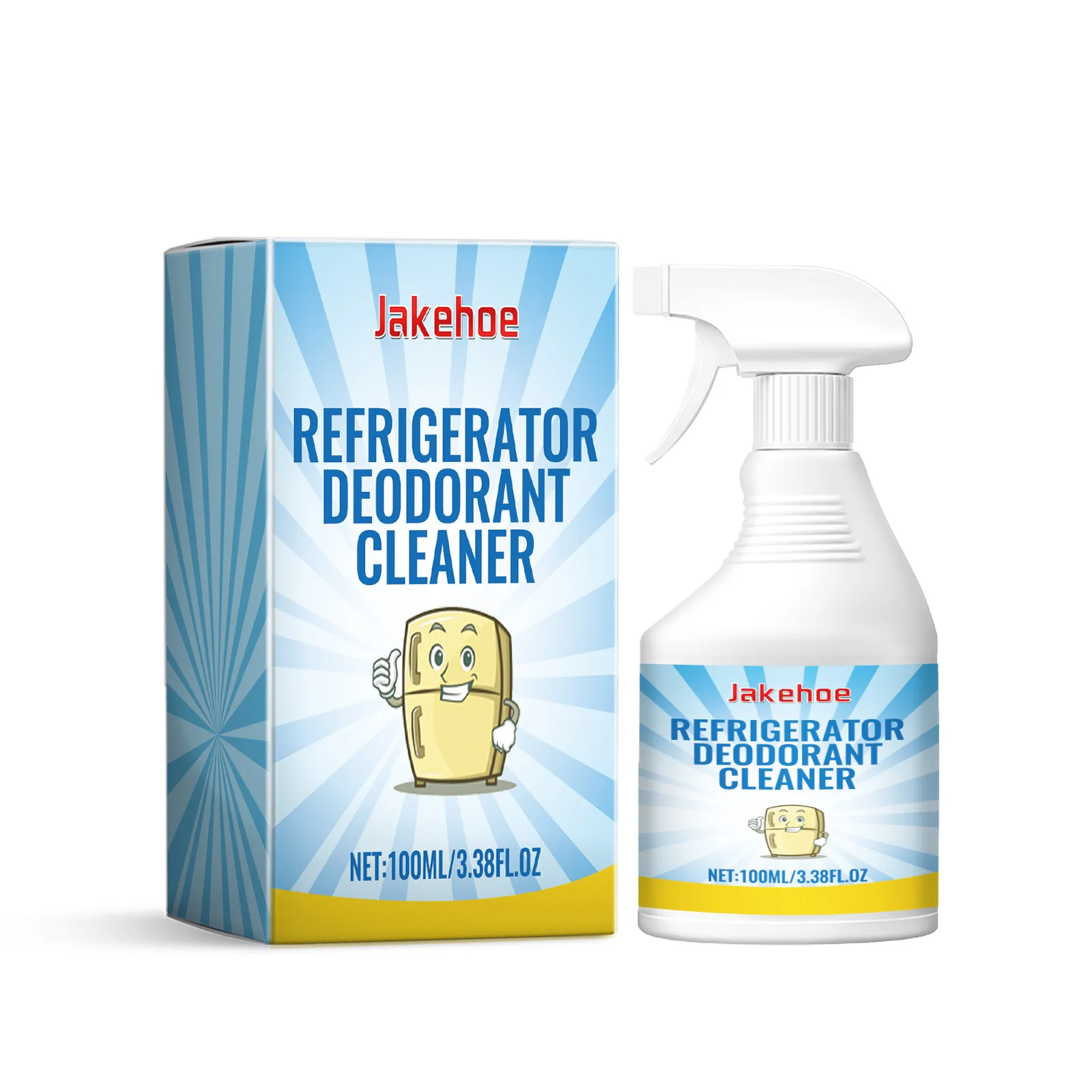 Refrigerator Deodorizer Odor Eliminator Ice Descaling Fragrance Retaining Sticky Residue Remover Multifunctional Cleaner Spray