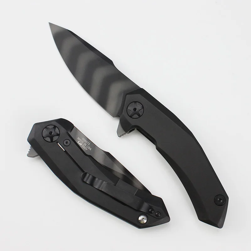 Cuchillo plegable ZT 0095 para hombre, hoja chapada en titanio de acero s90, mango de aleación de titanio CNC, herramienta de bolsillo de supervivencia para acampada EDC