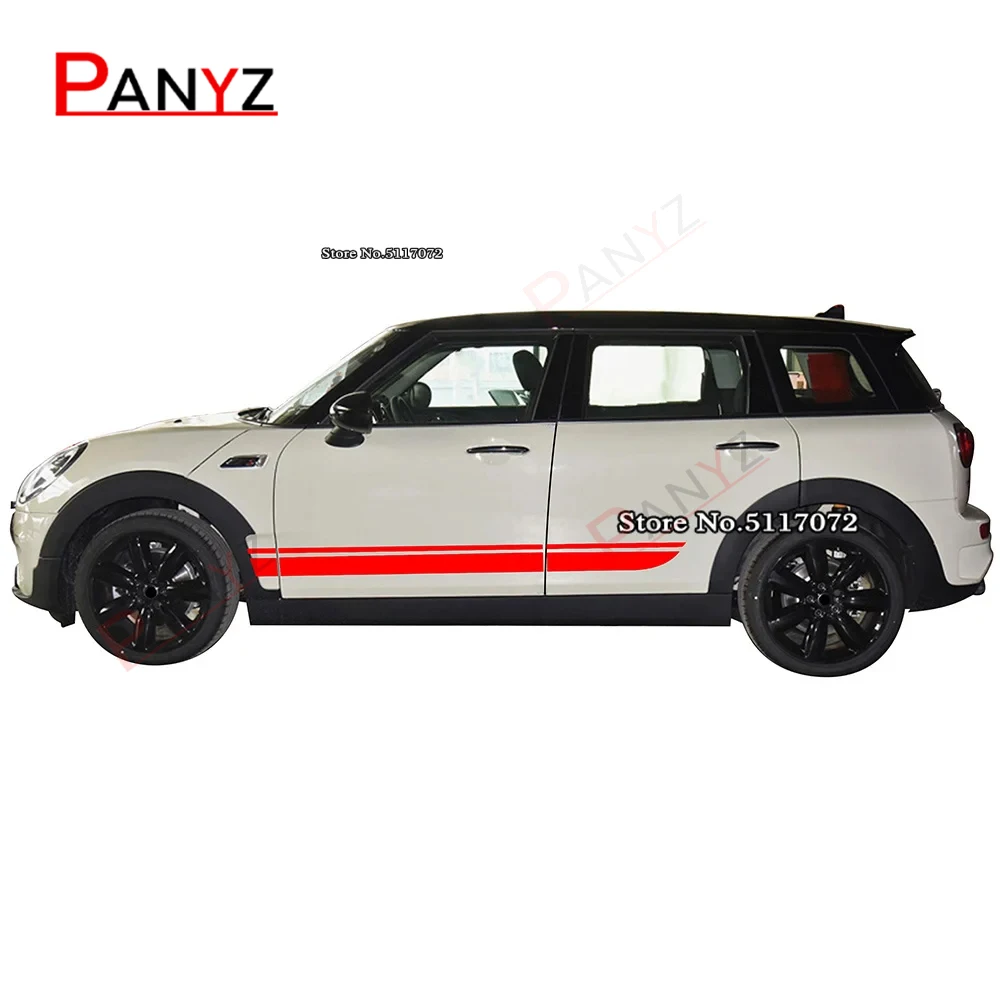 2 Pcs Door Side Stripes Sticker Body Graphics Vinyl Decal For MINI Clubman F54 Cooper S One JCW 2015-On 2022 Accessories