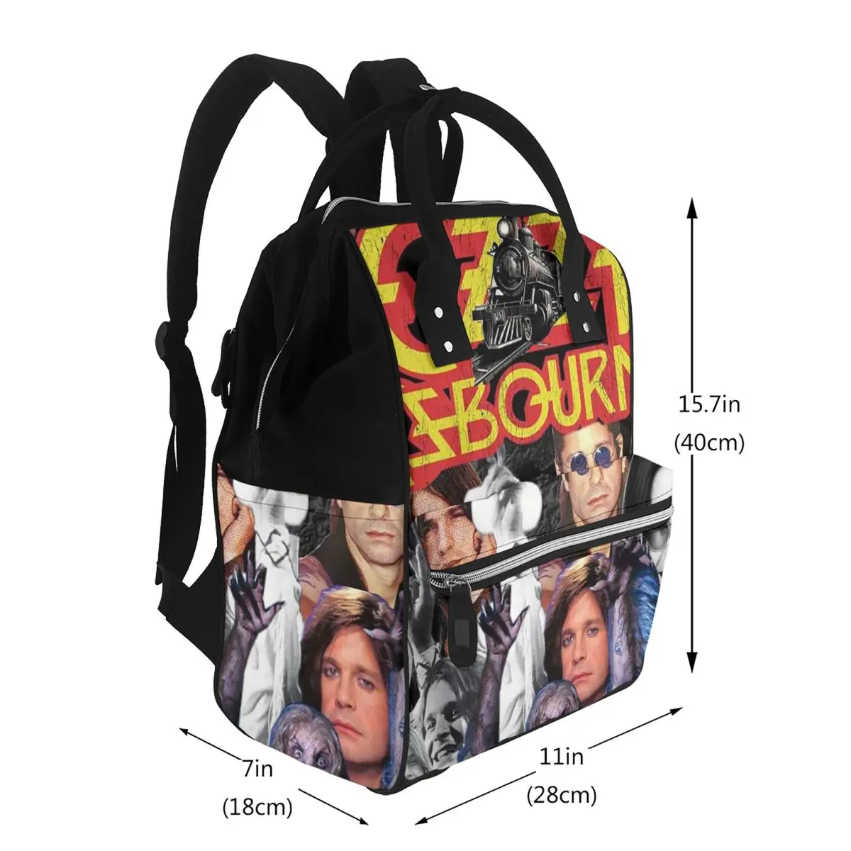 Ozzy Osbourne Merch Student Backpack School Bag Hiking Travel Daypack for Men Women Bookbag Shoulder Bags