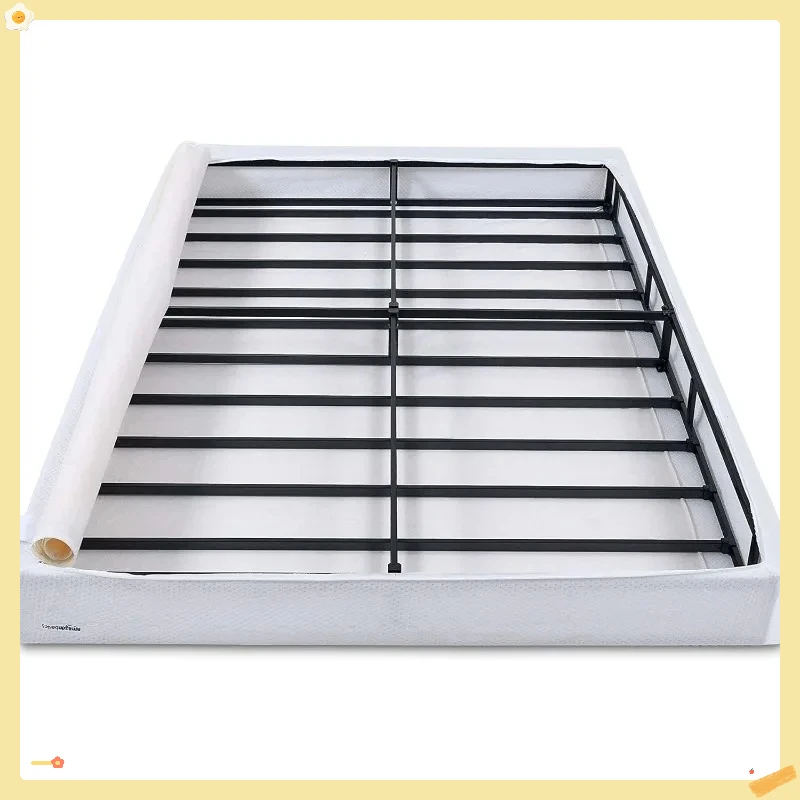 スマートボックススプリング、5インチマットレスベース、工具不要の組み立て、クイーンサイズ、ホワイト