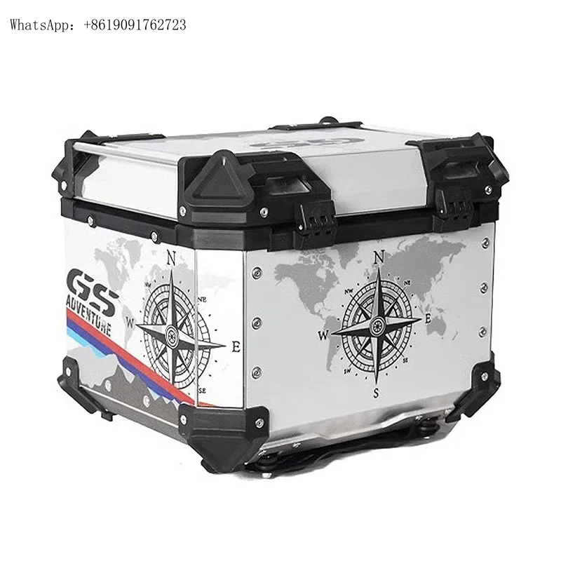 Factory Hot Selling Motorcycle Aluminum Box Rear Lage Trunk Storage Case 36L 45L 55L 65L Tail Box For  R1200GS R1250GS F750GS F8