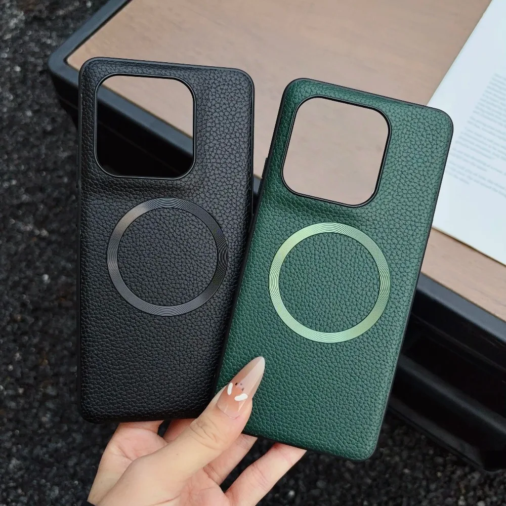 

Lychee Grain Magnetic Case For Motorola Signature Moto Edge 70 Ultra Fusion + 60 Ultra 50 Pro G67 G57 G47 G37 Power Back Cover