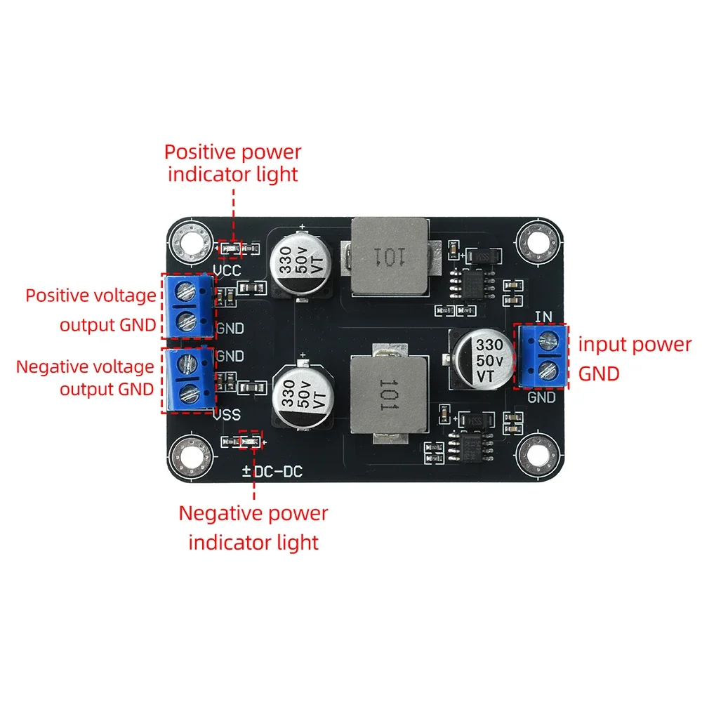 TPS5430 Modul Einzelstromversorgung 6–30V auf ±5V DC-DC Abwärtswandler Modul mit geringer Welligkeit und breitem Eingangsspannungsbereich – Detail 5
