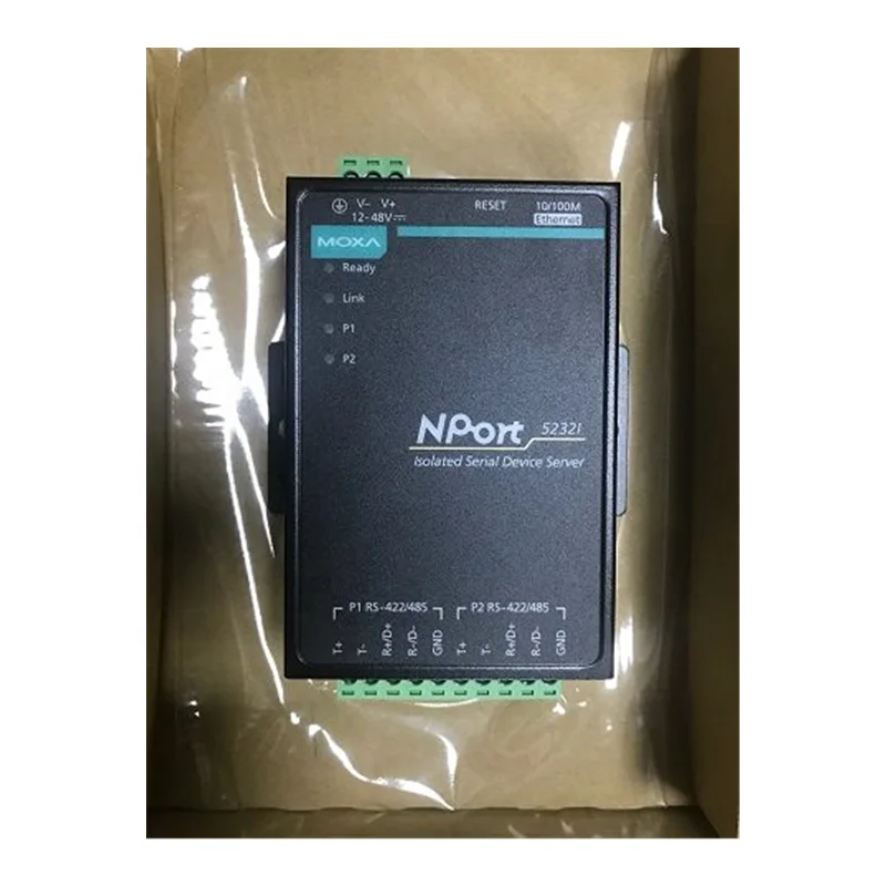 Moxa NPort IA-5150I 1-port RS-232/422/485 device server with 2 10/100BaseT(X) ports (RJ45 connectors