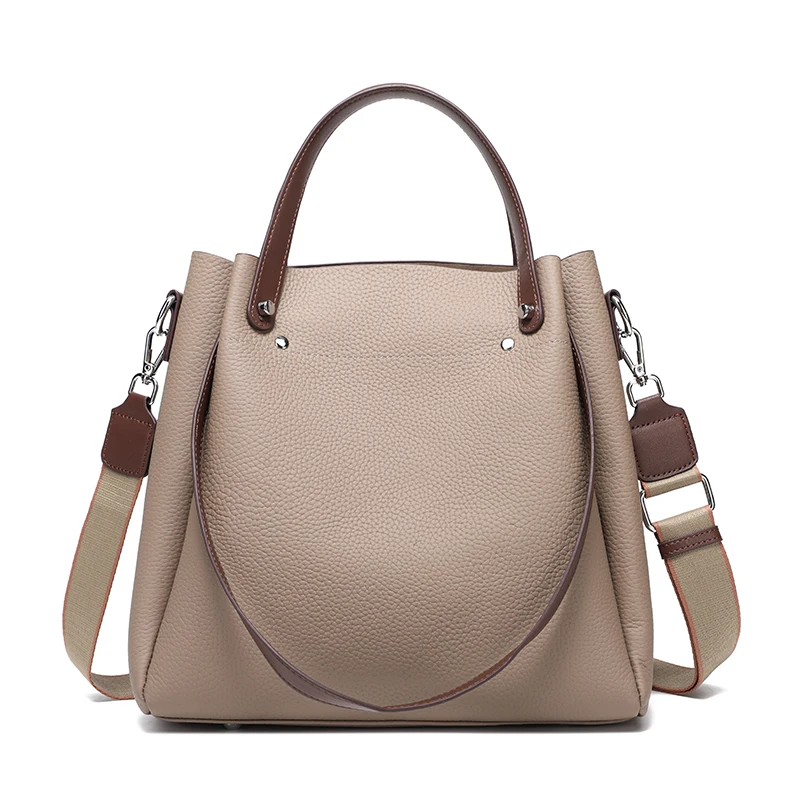 2025 Autumn and winter New Ladies' Genuine Leather Handbag Trendy women's handbags Large Capacity Designer Luxury Shoulder Bag