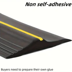 1pc 1m Universal Garage Door Threshold Seal Strip - Garage Door Bottom Weatherproof DIY Weather Stripping (Non self-adhesive)