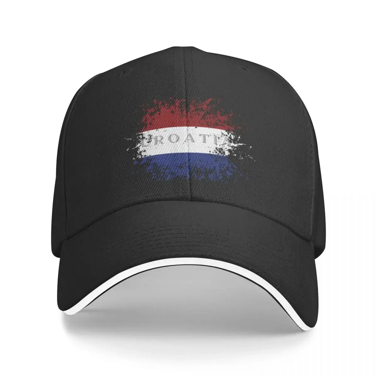 Croatia vintage grunge flag Baseball Cap fishing hat Luxury Brand Luxury Man Hat Baseball For Men Women's