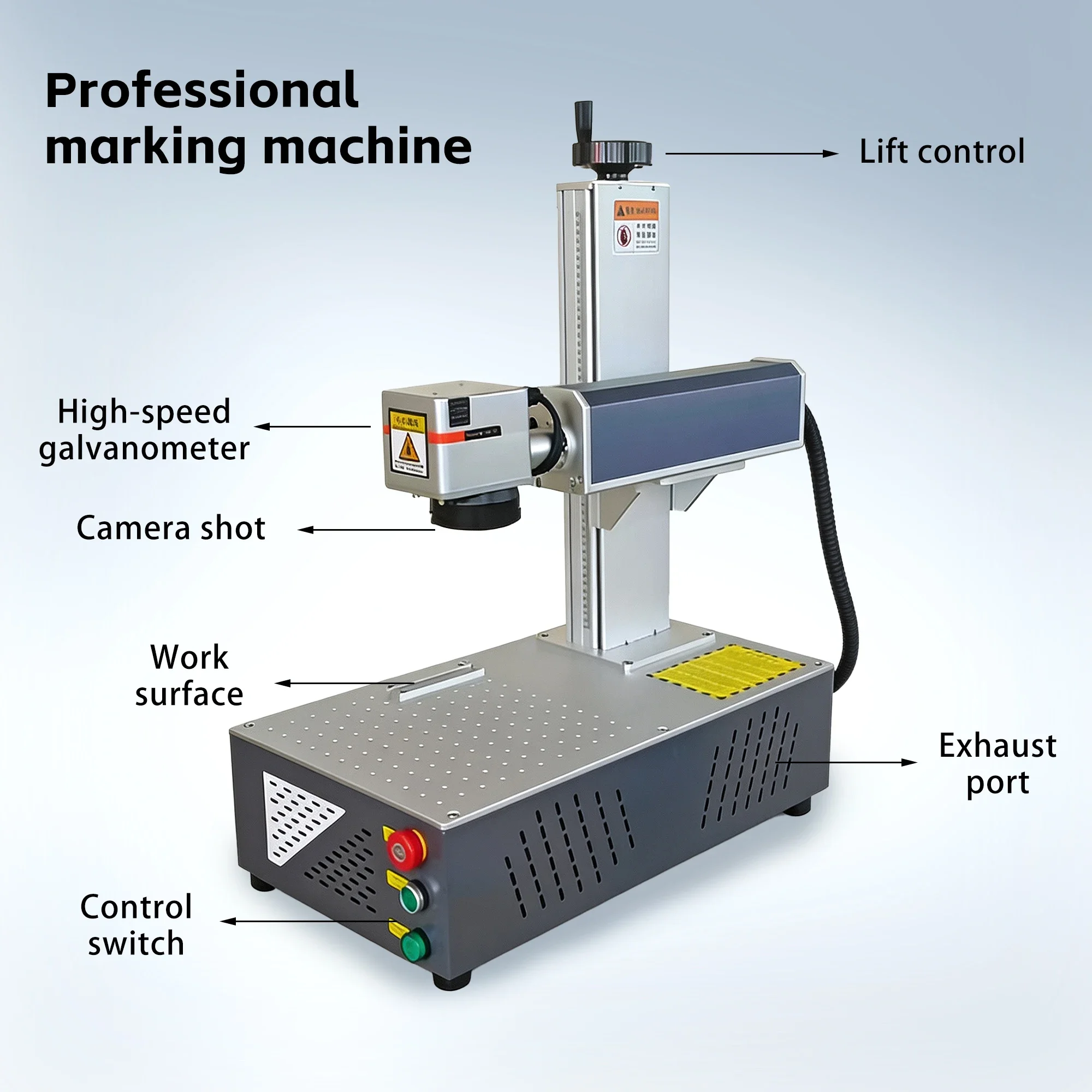 Axrayser 20W 30W 50W Fiber Laser Marking Machine With MAX Raycus JPT Laser Source For Cutting Metal Plastic Glass Wood Jewellery