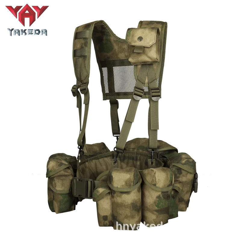 Imagem -03 - Yakeda-tactical Molle Sistema Vest Outdoor Bellyband Resistente ao Desgaste Respirável Camuflagem Nylon Campo 1000d