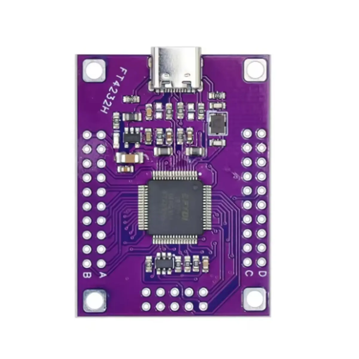 RECOMENDAR】FT4232 Four-Channel TYPE-C to Serial Port UART/SPI//JTAG/RS232 /RS485/RS422 Module