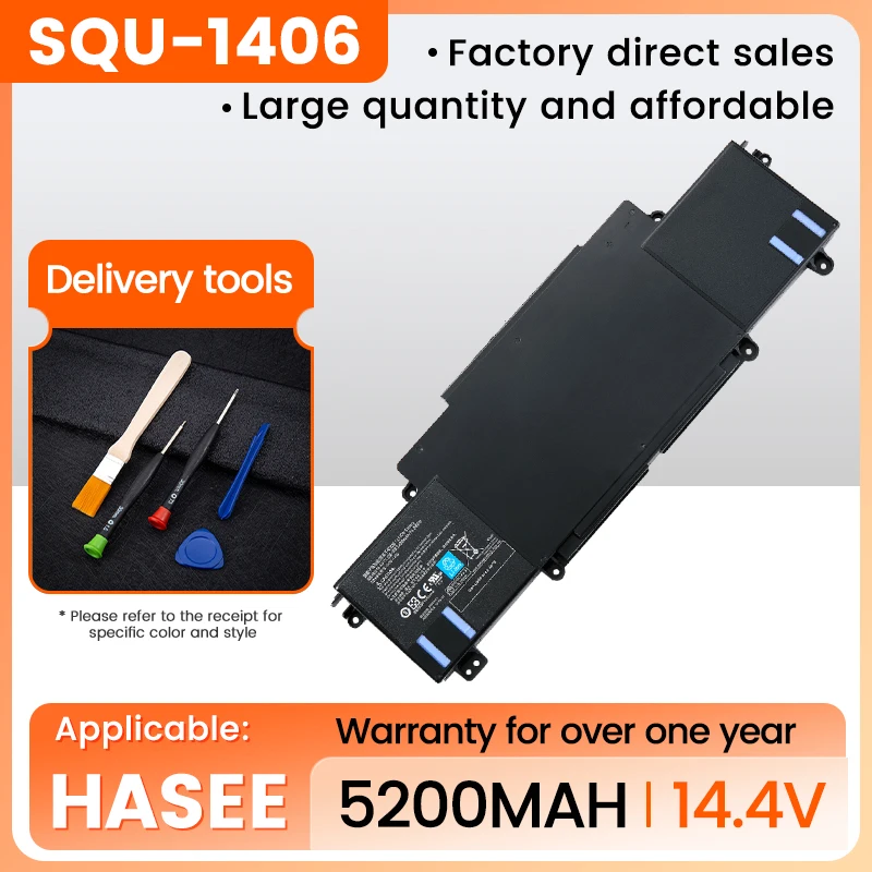 

SQU-1406 Laptop Battery For hasee ThundeRobot 911 911-S1 S2/A/B/C/D/E/G S3 S5A S5T S6 T1 T2 T5 M1/2/3/4/5/6 F1 911GT-Y1/Y2/Y