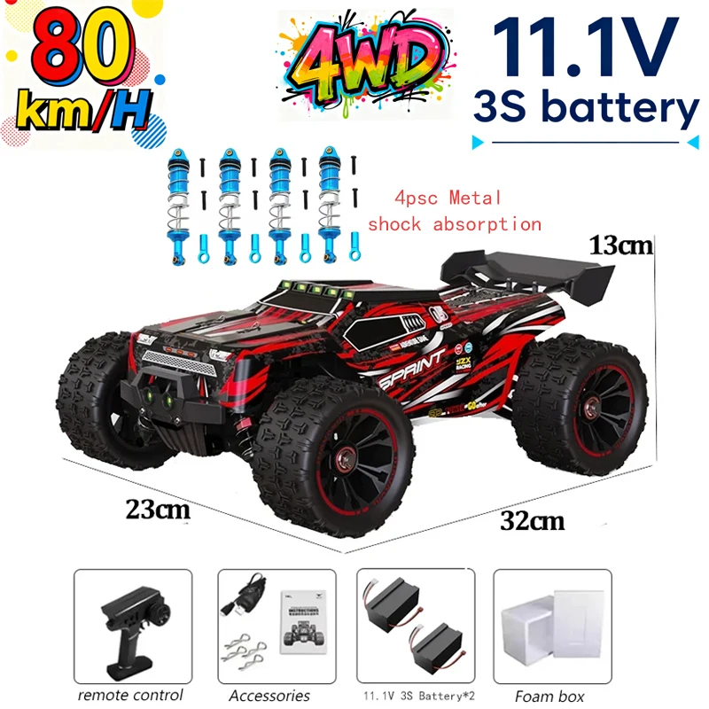 

wltoys 9522PRO 85KM/H High-speed RC Car Brushless Four-wheel Drive Off-road Drift 1:16 rc crawler Professional Racing Car