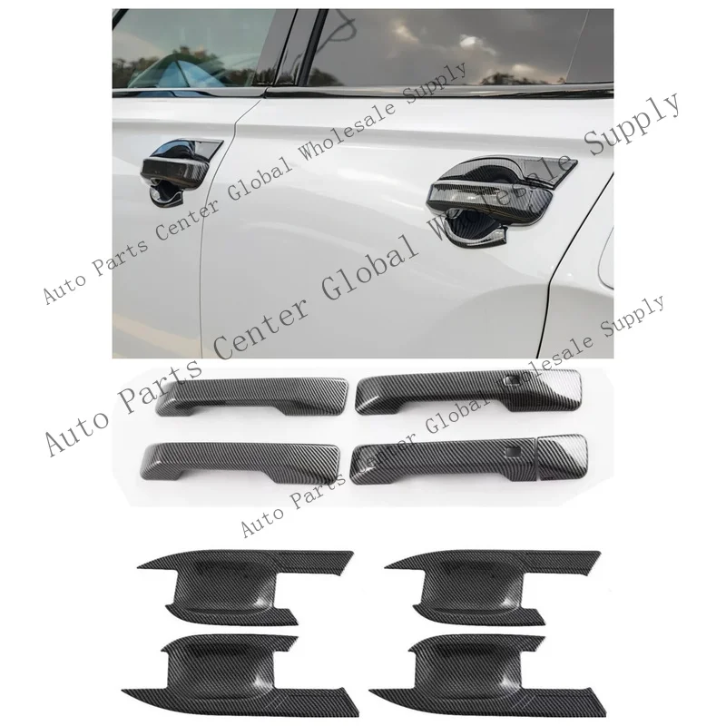 L+ For Hyundai Santa Fe 2024-2025 Door Handle Bowl Cover Trim Scuff Plate Sticker