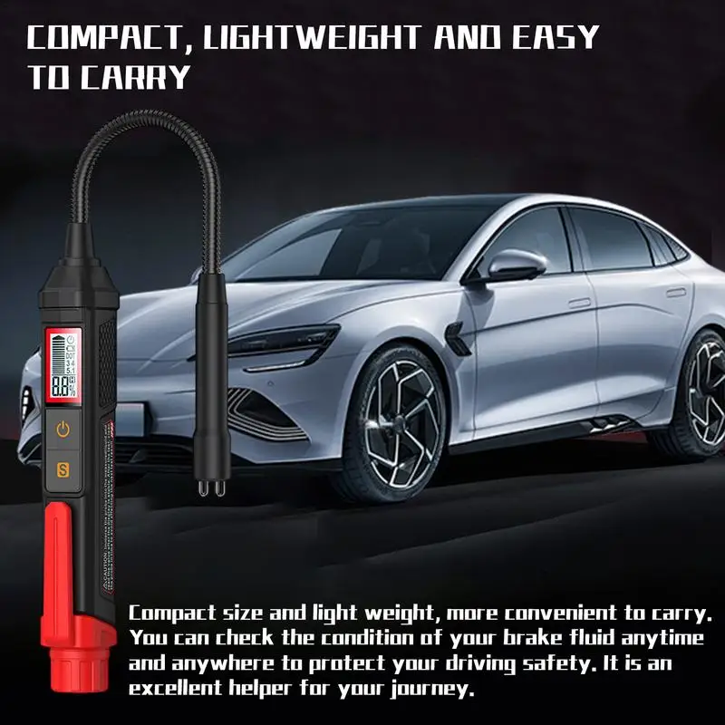 Brake Fluid Detector Car Brake Fluid Boiling Point Meter Auto Car Brake Oil Testing Pen Automotive Brake Fluid Tester