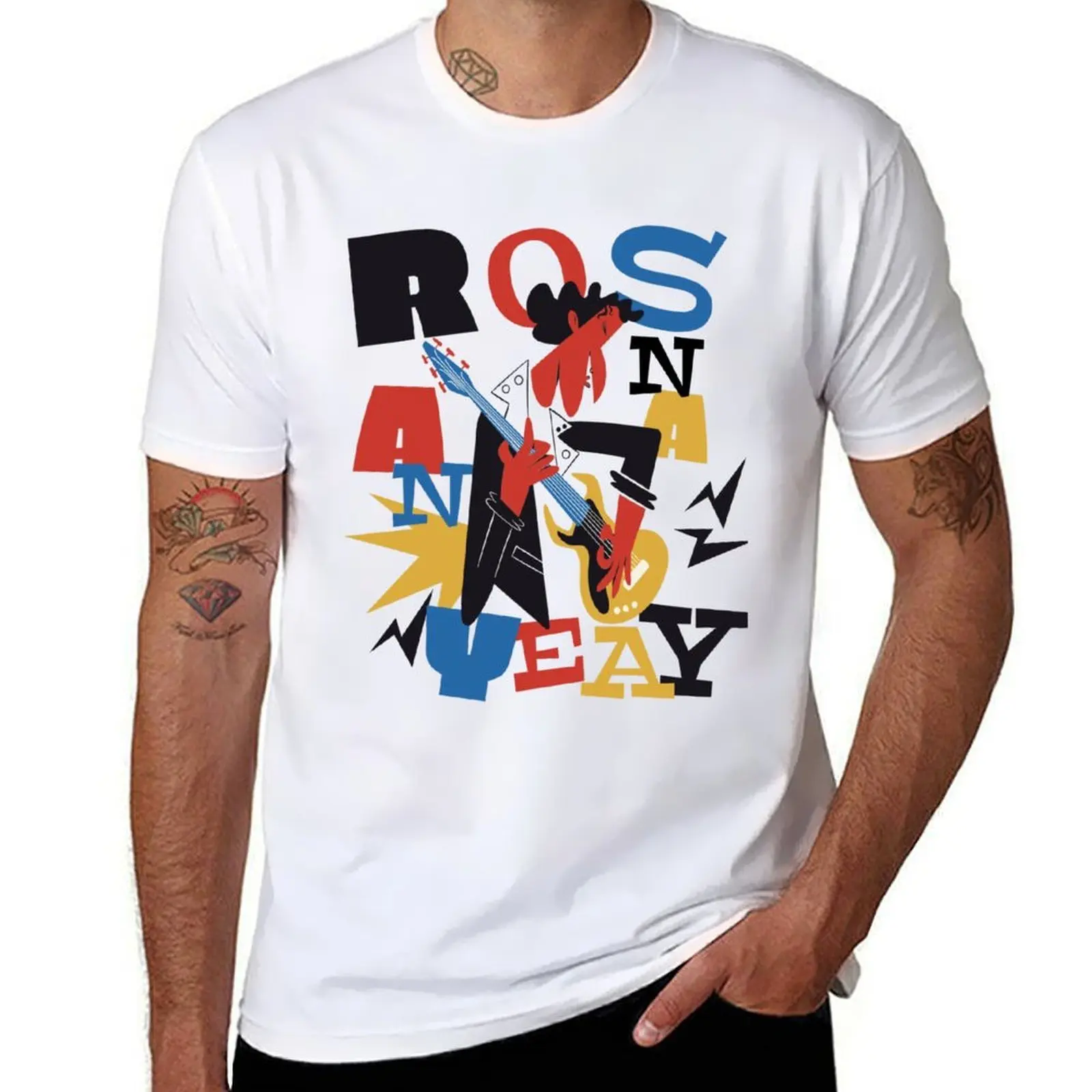 

Rosanna Toto White T-Shirt mens graphic t shirts t shirts for man pack cotton T-Shirt