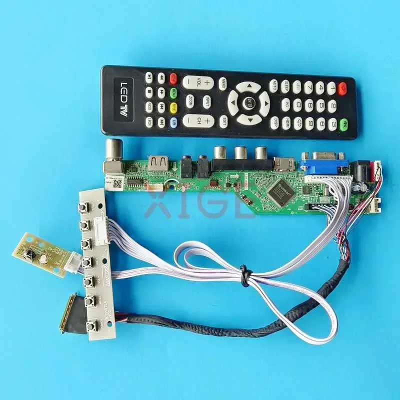 

For LP156WF2-TLA1 LP156WFC-TLB1 LVDS 40 Pin 15.6" 1920x1080 USB+AV+VGA+HDMI Laptop Matrix TV Analog Controller Driver Board Kit
