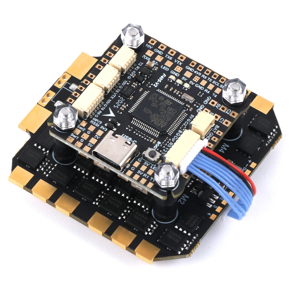 SKYSTARS F405V2 F4 Flight Controller F80A DSHOT600 ESC Stack 3-6S Compatible with DJI RC FPV Racing Drone Quadcopter Spare Parts