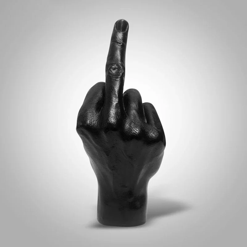 

Personalized Middle Finger Statue Ornament Home Desk Decoration Accessories Resin Craft Desktop Figurines Living Room Decor