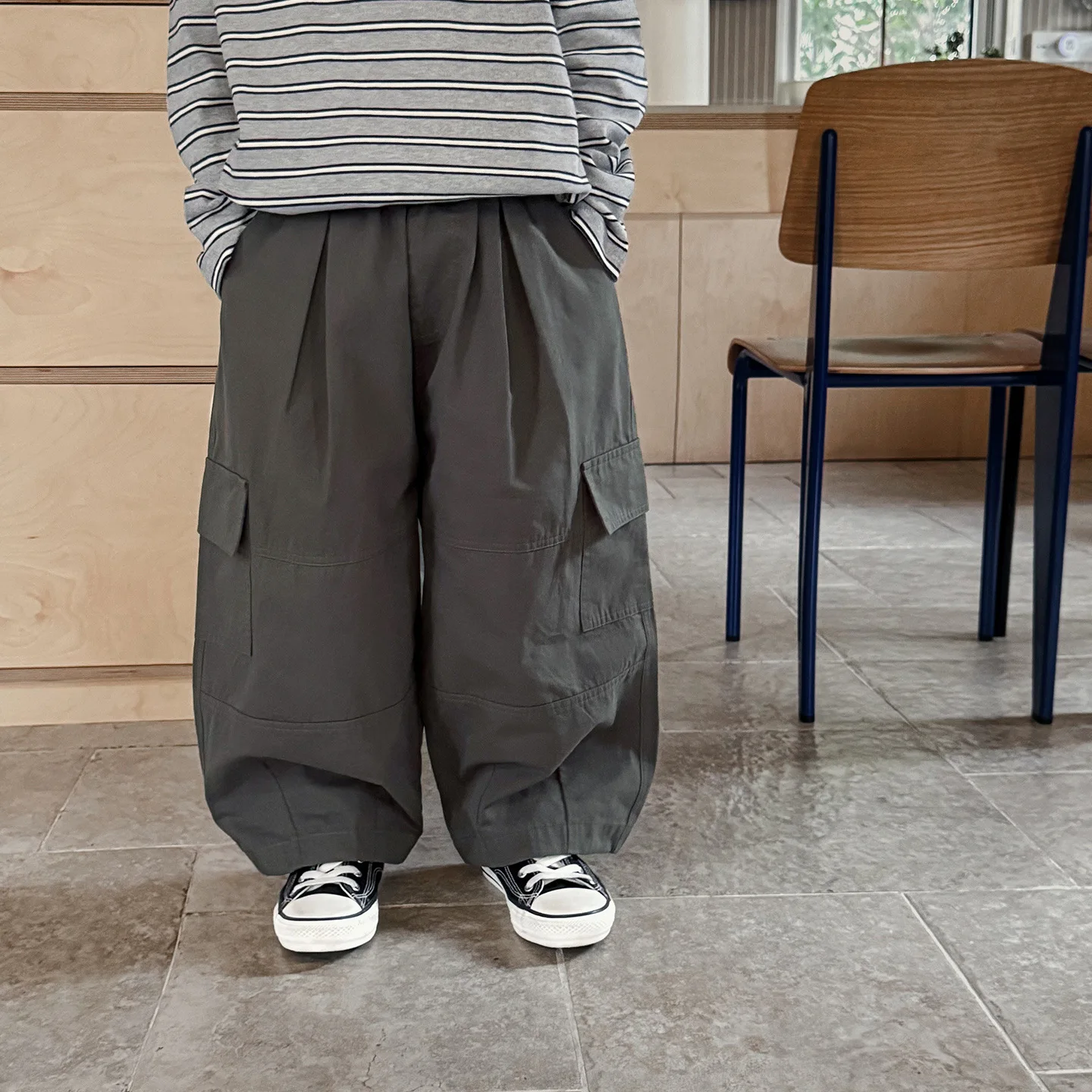 Children Clothing Boys Handsome Fashion Casual Pants 2026 Spring New Boys Solid Color Loose Comfortable Versatile Pants