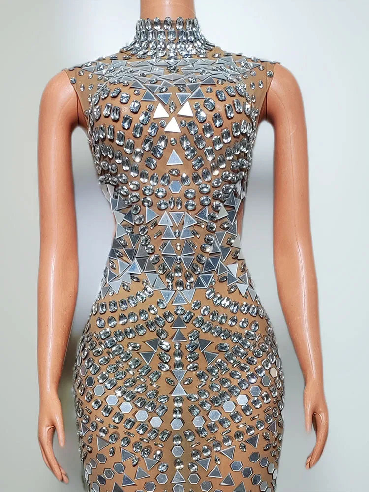 Strass lantejoula elástico hip abraço vestido, roupa personalizada de mulher, alta qualidade, nova moda, 2024