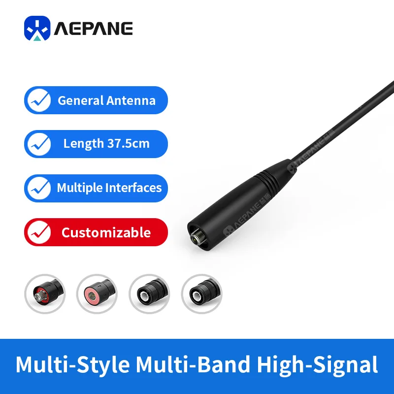 NA771B SMA-Female Two Way Radio Antenna VHF UHF 144/430MHz Flexible Soft Whip High Gain Antenna for Handheld Ham Transceiver