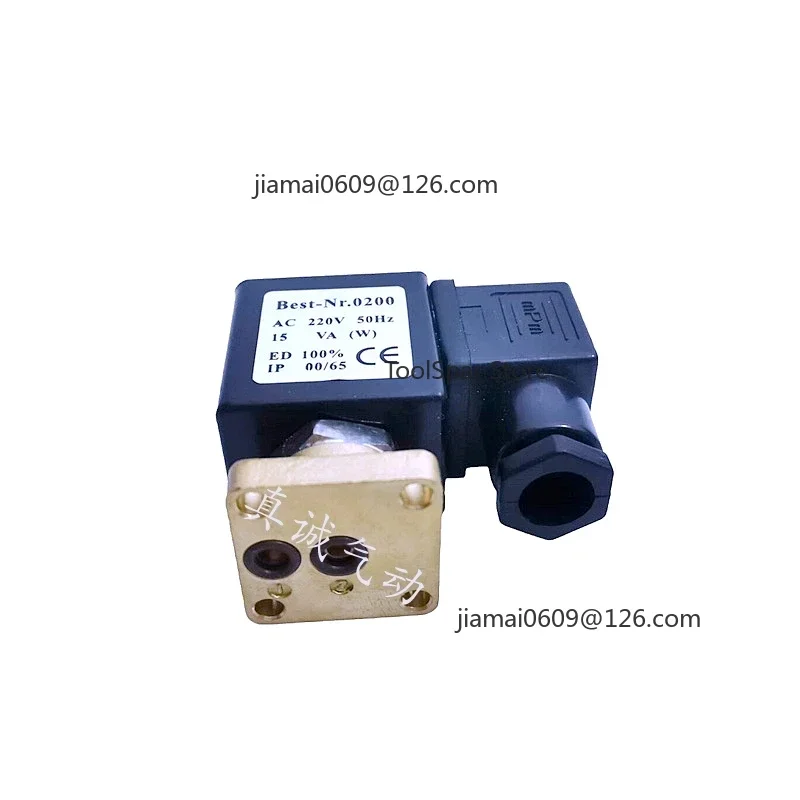 0200 Solenoid Valve Coil AC220V 50Hz 15VA Electromagnetic Coil For Screw Air Compressor Pneumatic Control Valve