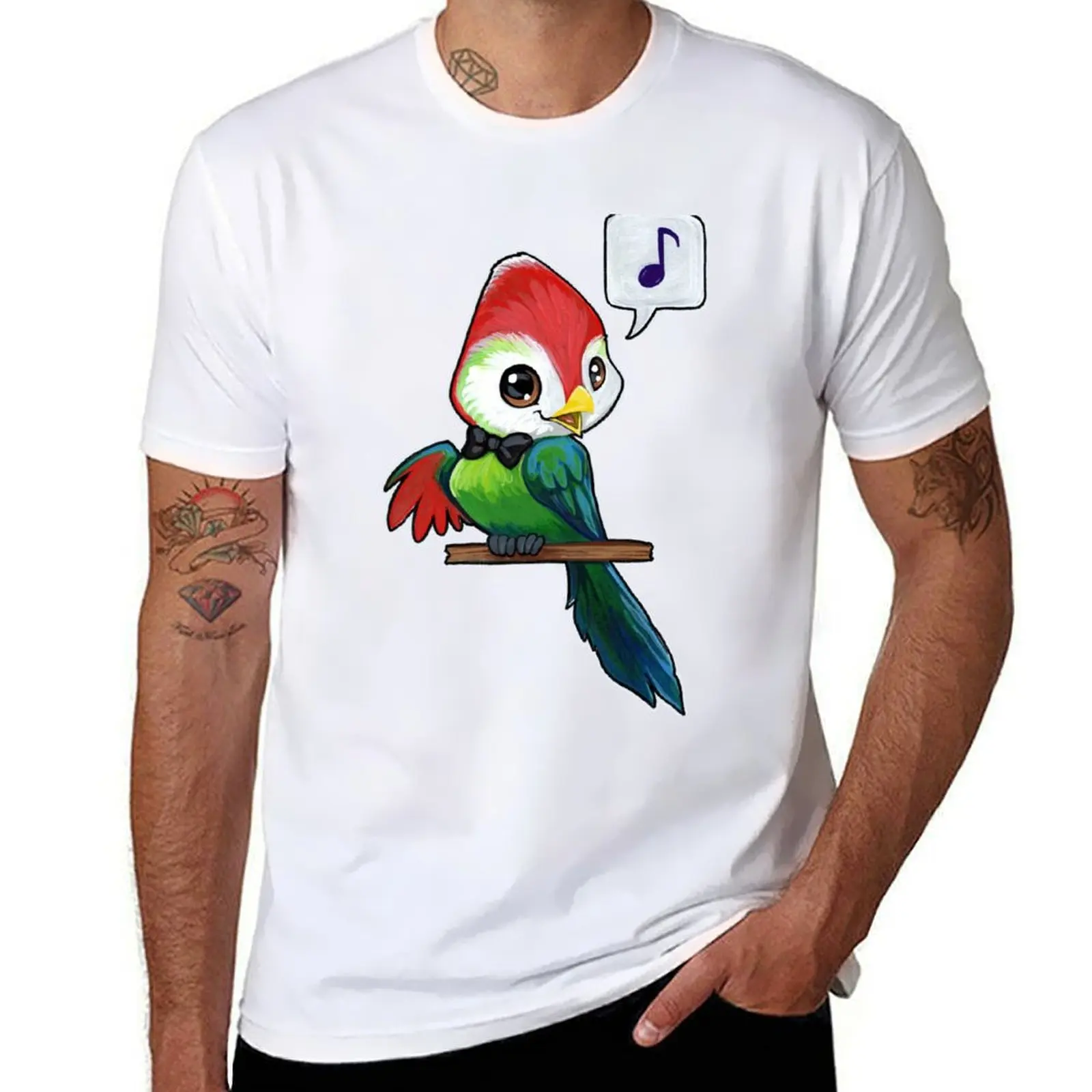 

Benny the red crested turaco T-Shirt cotton t shirt pack t shirt men 100% cotton luxury brand T-Shirt