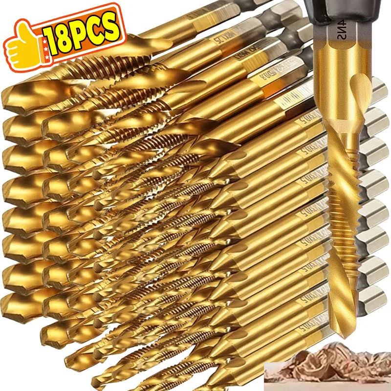 

Набор композитных сверл для метчиков, набор электрических сверл, сверло с шестигранным хвостовиком для снятия фаски, резьбы по дереву, пластика, железа, режущие инструменты
