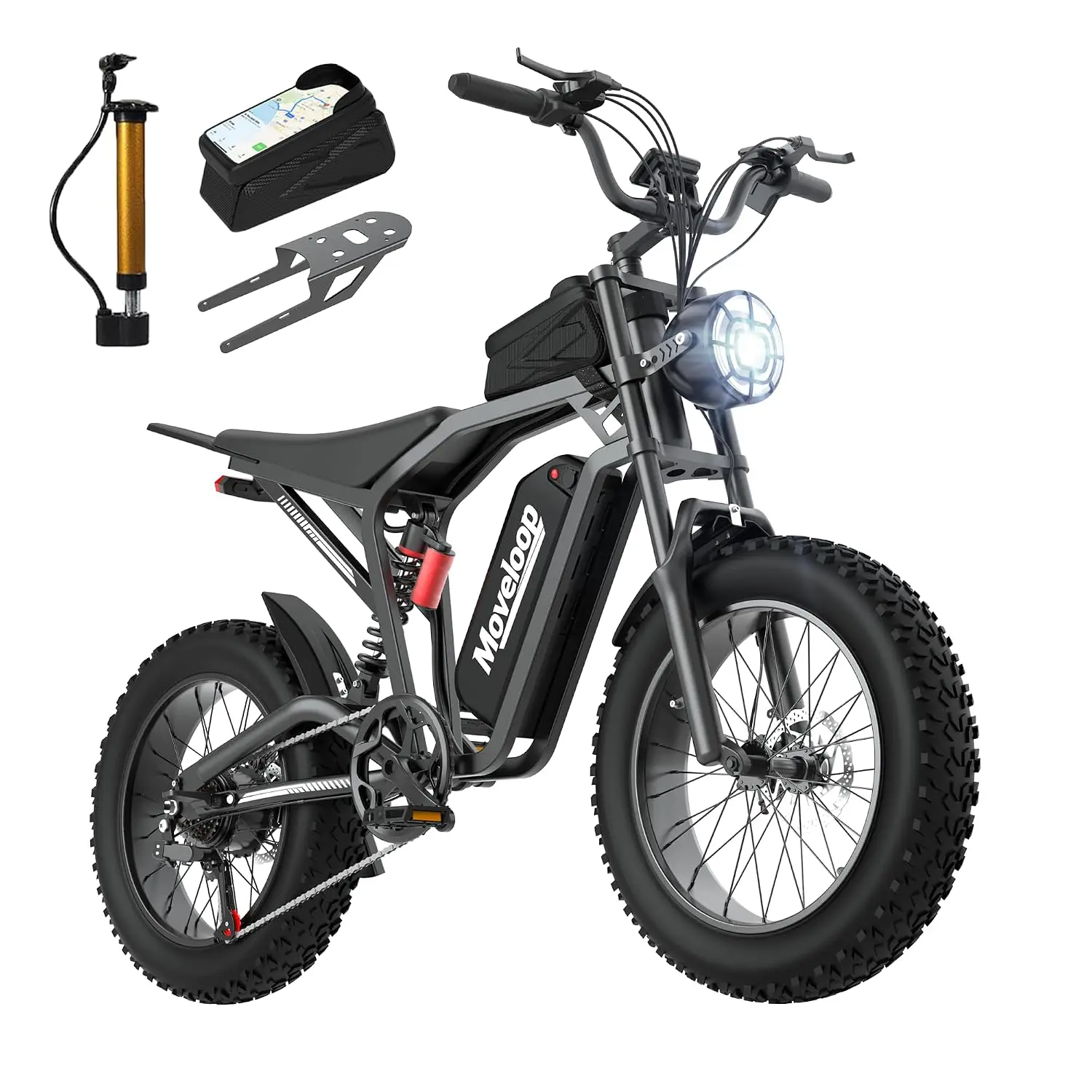 2000W-3000W Peak Motor Electric Bike, 70-80 Miles Range, 26 Inch Fat Tire Off-Road Commuter Bicycle, Customized